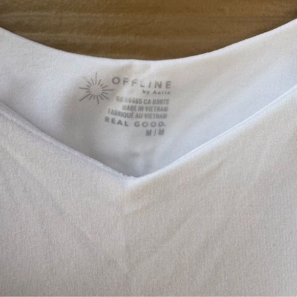 Aerie NWT Pleated Skirt Dress with built-in shorts in White Size Medium - Picture 4 of 8